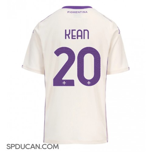 Muški Nogometni Dres Fiorentina Moise Kean #20 Gostujuci 2025-26 Kratak Rukav